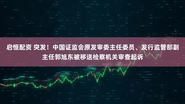 启恒配资 突发！中国证监会原发审委主任委员、发行监管部副主任郭旭东被移送检察机关审查起诉